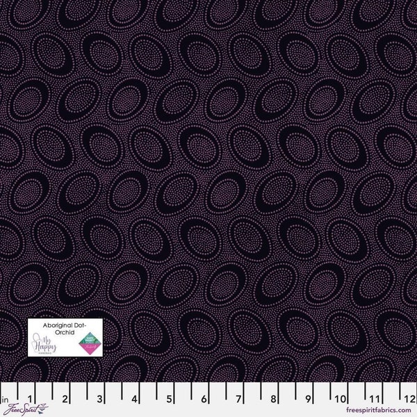 Kaffe Fassett Collective- Aboriginal Dot PWGP071.ORCHID- Half Yard