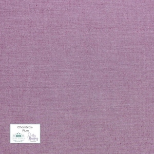 Tilda Chambray Basics- TIL160010-Plum- Half Yard