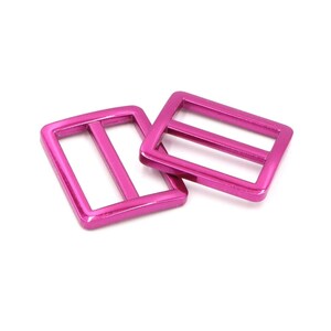 Pink 1 inch (25mm) Flat Slider- Set of 2