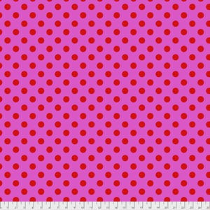 Tula Pink- True Color Pom Pom- PWTP118.PEONY- Half Yard image 1