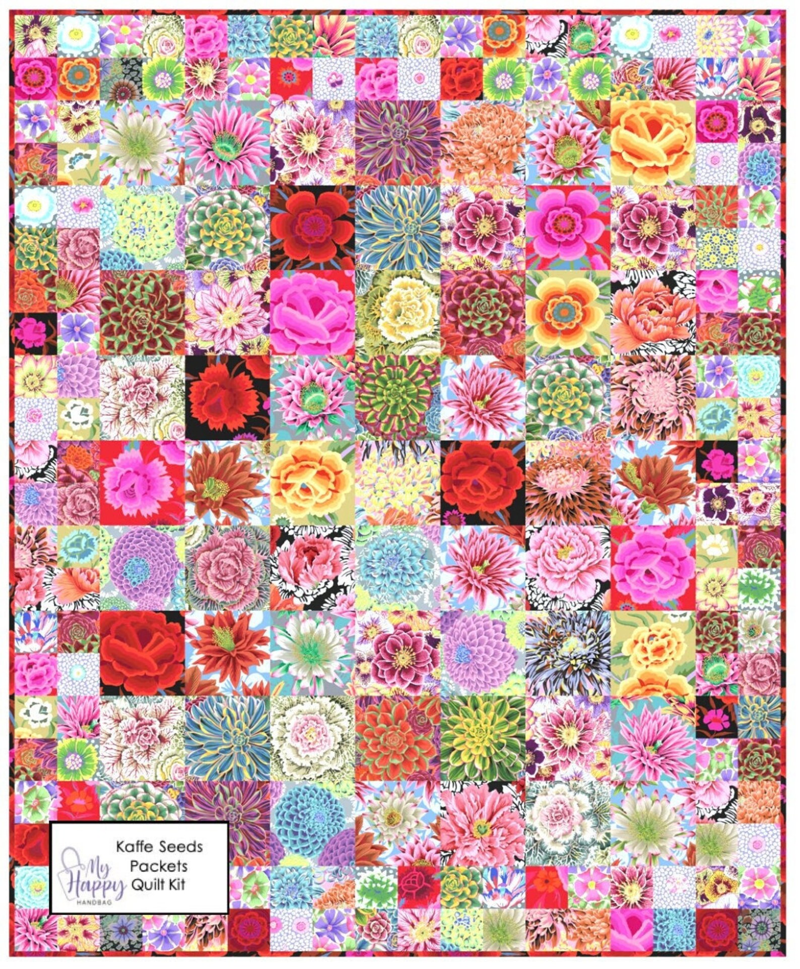 IN STOCK Kaffe Fassett Seed Packets Quilt Kit No Etsy