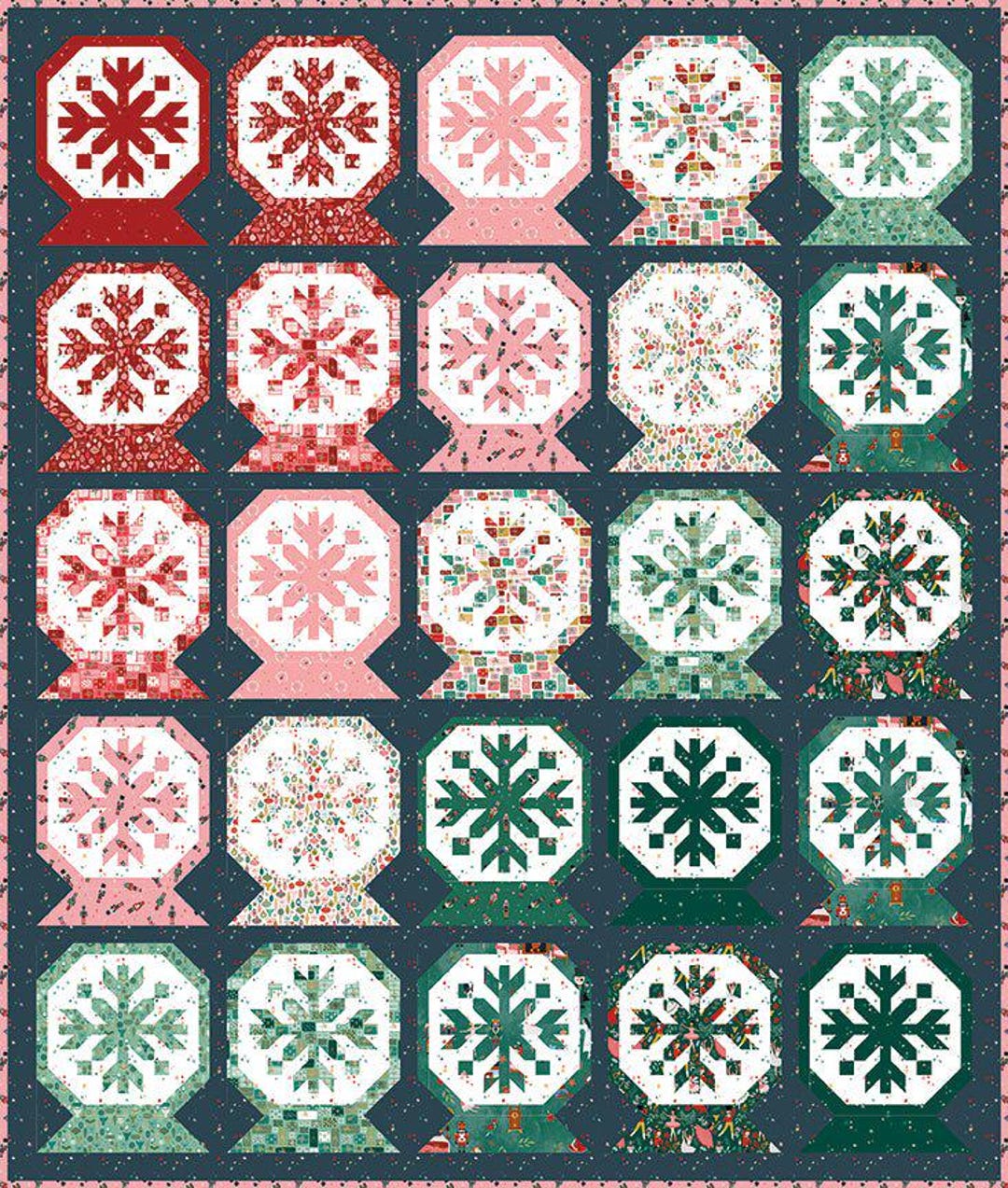 PRE-ORDER Frosted Globe Quilt Kit Featuring Nutcracker Tradition by Jennifer Long- May 2026 - Etsy