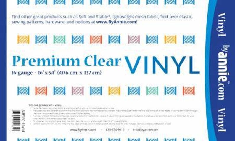 By Annie Premium Clear Vinyl 16 in. x 54 in. image 1