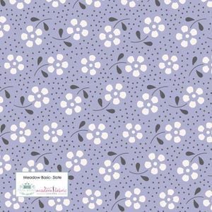 Tilda Meadow Basic- TIL130088-Slate- Half Yard