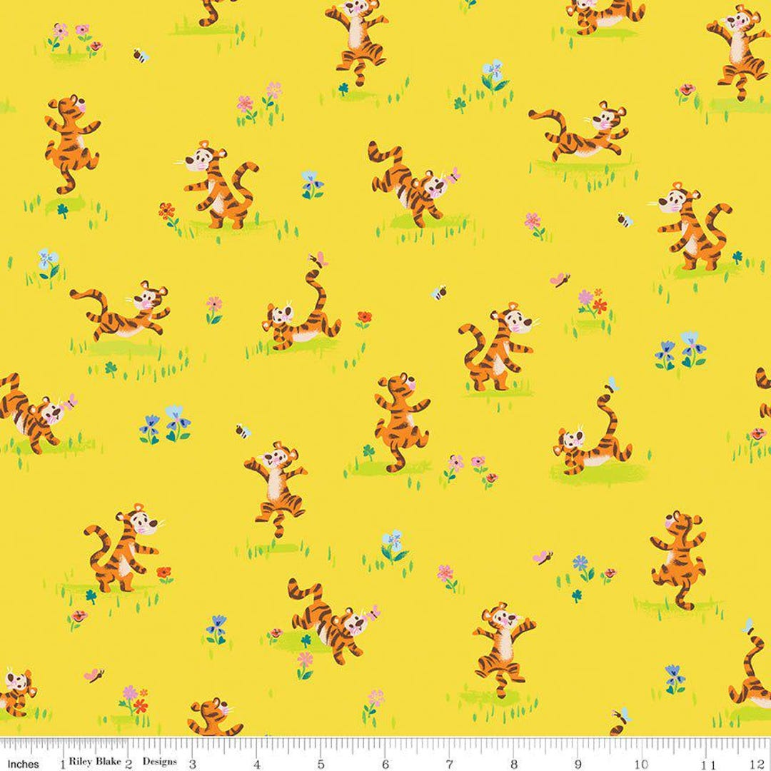 100 Aker Woods by Jill Howarth for Riley Blake Designs Tigger Bounce ...