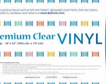 By Annie Premium Clear Vinyl 16 in. x 54 in.