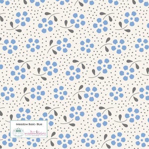 Tilda Meadow Basic- TIL130089-Blue- Half Yard