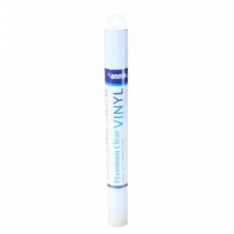 May include: A white tube of Annie's Premium Clear Vinyl. The tube is labeled with the brand name and product description.