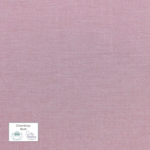 Tilda Chambray Basics- TIL160002-Blush- Half Yard