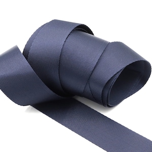 Navy 1 inch (25mm) or 1.5 inch (38mm) width Nylon Webbing- Strapping  by the yard.