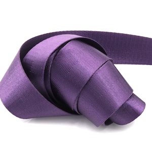 Purple Herringbone- 1 inch (25mm) or 1.5 inch (38mm) width Nylon Webbing- Strapping  by the yard.