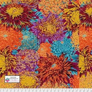 Kaffe Fassett Collective- Philip Jacobs- Japanese Chrysanthemum PWPJ041.AUTUMN- Half Yard