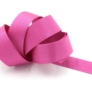 Pink 1 inch (25mm) or 1.5 inch (38mm) width Nylon Webbing- Strapping  by the yard. Great for bags and totes!!