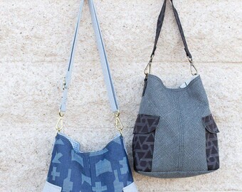 Noodlehead Compass Bag Pattern- Crossbody Bag in 2 Sizes
