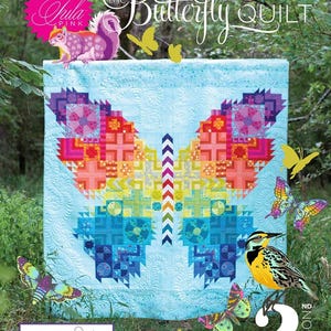 IN STOCK Tula Pink- Butterfly Quilt Kit with 8 Background Options