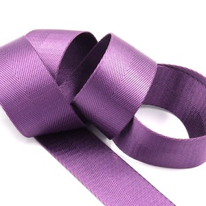 Grape Herringbone- 1 inch (25mm) or 1.5 inch (38mm) width Nylon Webbing- Strapping  by the yard.