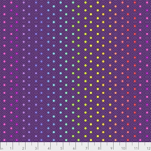Tula Pink- True Colors Hexy Rainbow PWTP151.STARLING- Half Yard