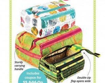 By Annie- Double Zip Gear Bags 2.0 Pattern