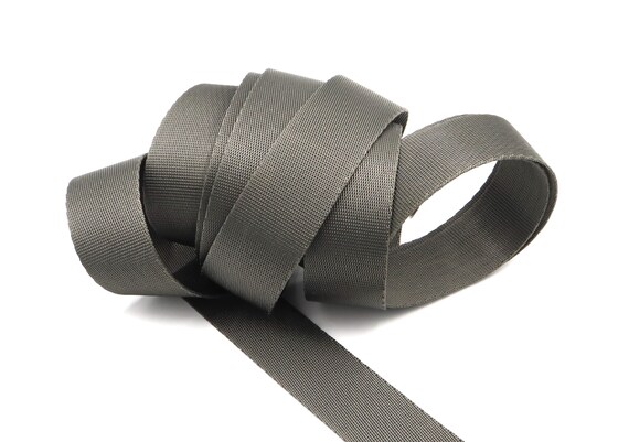 Black 1 Inch 25mm or 1.5 Inch 38mm Width Nylon Webbing Strapping by the  Yard. Great for Bags and Totes 