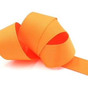 Orange 1 inch (25mm) or 1.5 inch (38mm) width Nylon Webbing- Strapping  by the yard. Great for bags and totes!!