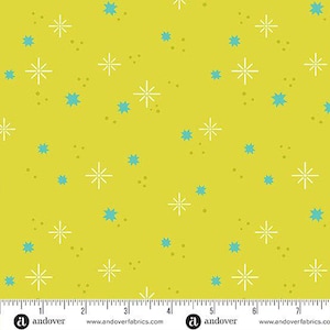 Ghostly Garden by KP Creates- Stardust A-10201-G Green- Half Yard- March 2026