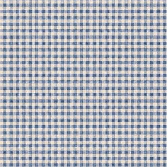 Tilda- Creating Memories- Gingham TIL160073- Blue- Half Yard- June 2024