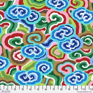 PRE-Order Kaffe Fassett August 2026 Collective- Cloud Scrolls PWPJ138.BLUE- Half Yard