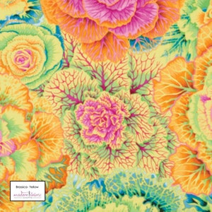 Kaffe Fassett- Philip Jacobs- Brassica PWPJ051.YELLOW- Half Yard