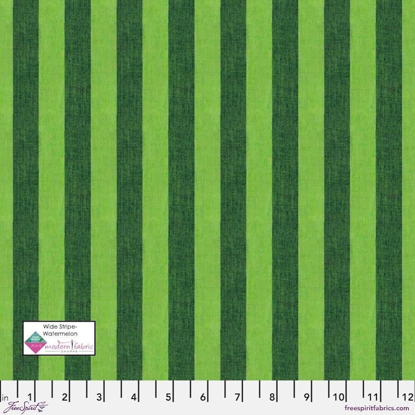 Kaffe Fassett Collective- Shot Cotton Wide Stripe SSGP001.WATERMELON- Half Yard