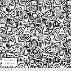 Kaffe Fassett- Brandon Mably- Onion Ring PWBM070.BLACK- Half Yard