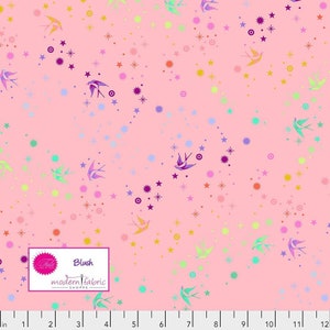 Tula Pink True Colors- Fairy Dust PWTP133.BLUSH- Half Yard