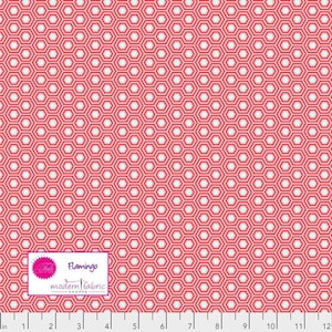 Tula Pink True Colors- Hexy PWTP150.FLAMINGO- Half Yard