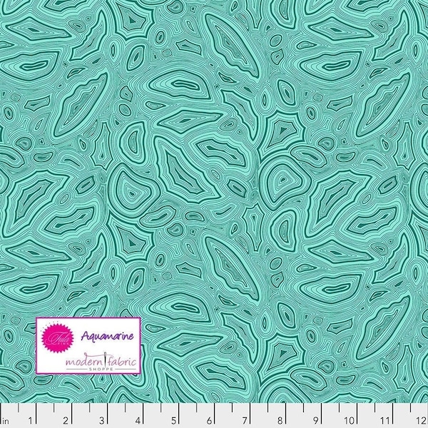 Tula Pink True Colors- Mineral PWTP148.AQUAMARINE- Half Yard