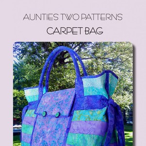 Aunties Two Carpet Bag Pattern - Etsy