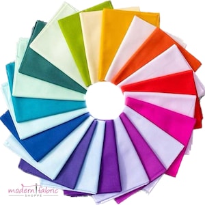 NOVO PACOTE DE MEIO TERÇO DE PAPEL TECIDO SÓLIDO: Mythical Dragon's Breath e Unicorn Poop da Tula Pink, com todas as 22 cores!!