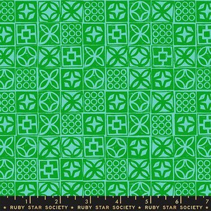 Poolside Too- Collaboration by Ruby Star Society- Architectural Blocks RS 5201 15- Verdant- Half Yard- April 2026
