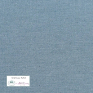 Tilda Chambray Basics- TIL160005-Petrol- Half Yard