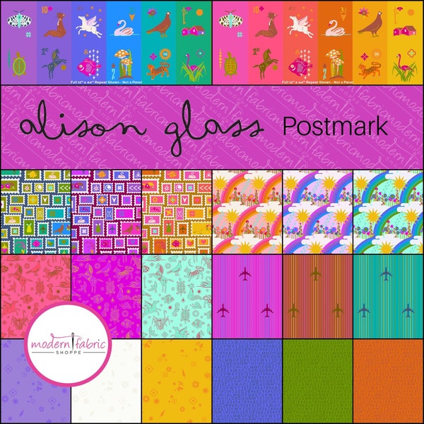 Postmark by Alison Glass- Half Yard Bundle- April 2024