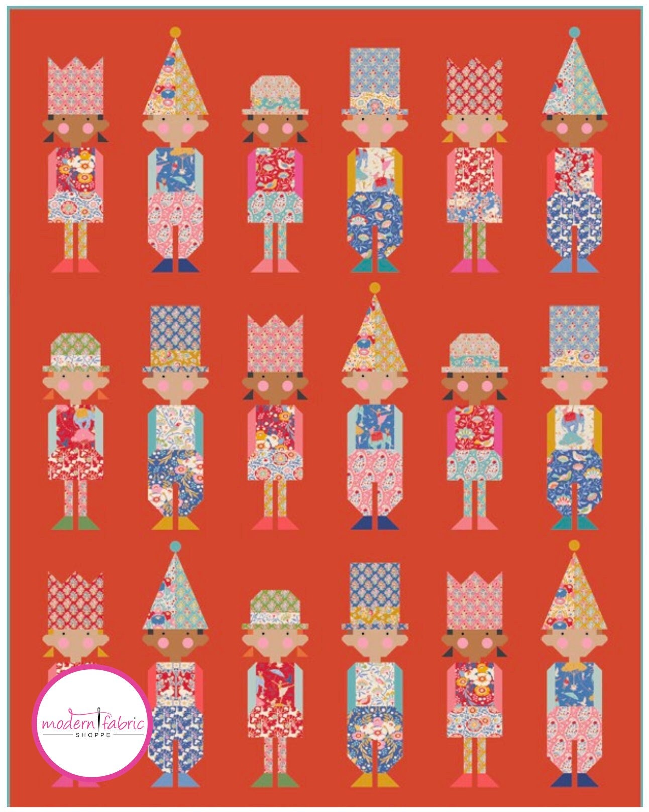 TILDA Fabric Cotton Beach “Collecting Seashells” Quilt Kit 56”x74” Complete  Kit Available Coral or Blue Colorway