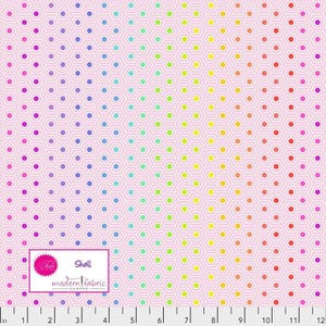 Tula Pink True Colors- Hexy Rainbow PWTP151.SHELL- Half Yard