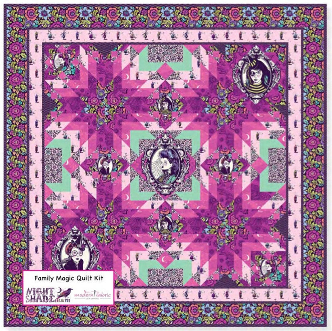 PRE ORDER - Tumbling Cosmos Block Quilt by Tula Pink : Fabric Kit