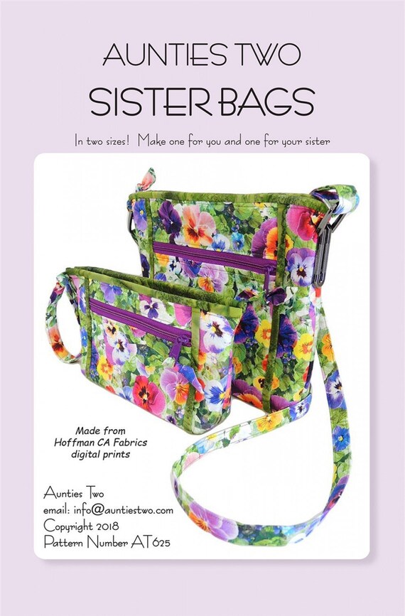 Aunties Two Sister Bag Pattern - Etsy