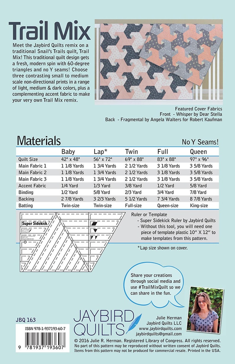 Trail Mix Quilt Pattern by Jaybirds Quilts Etsy