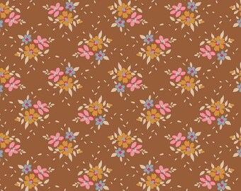 Tilda- Creating Memories- Frida TIL130143- Brown- Half Yard- June 2024