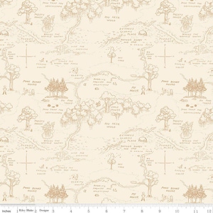 Winnie the Pooh for Riley Blake Designs- Karte C17001-CREAM- Half Yard November 2025
