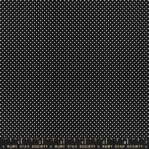 ooh Lucky Lucky by Alexia Marcella Abegg- Mini Dot RS 4102 19- Black- Half Yard- March 2025