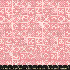 Poolside Too- Collaboration by Ruby Star Society- Architectural Blocks RS 5201 11- Sorbet- Half Yard- April 2026