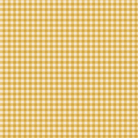 Tilda- Creating Memories- Gingham TIL160065- Pea Yellow- Half Yard- June 2024