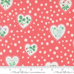 PRE-ORDEN Funny Valentine de Lizzy House- Coral 37144 14- Half Yard- Noviembre 2025