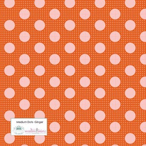 Tilda Medium Dots- TIL130007-Ginger- Half Yard